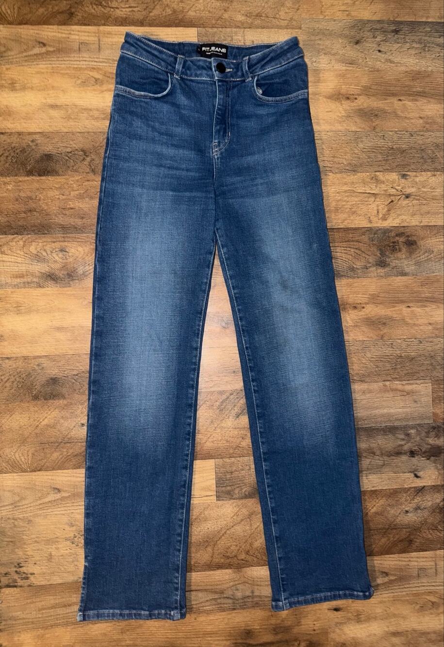 Fitjeans women’s high rise straight blue jeans